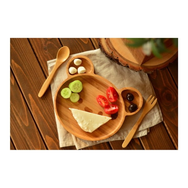 Teddy gyerek étkészlet bambuszból - Bambum-image-2