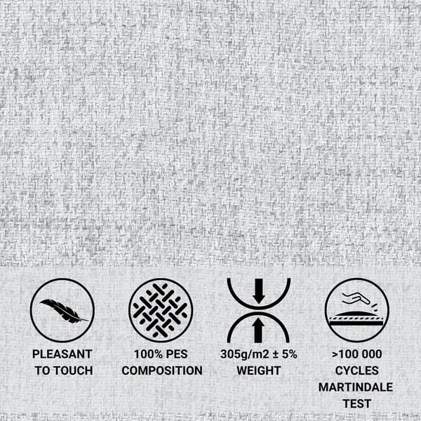 Világosszürke kárpitozott ágyneműtartós franciaágy ágyráccsal 160x200 cm Baleine – Maison de Rêve-image-1