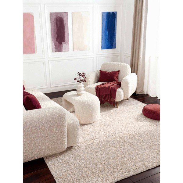 Krémszínű kézi szövésű buklé szőnyeg 200x290 cm Notting Hill Portobello – Ted Baker-image-1