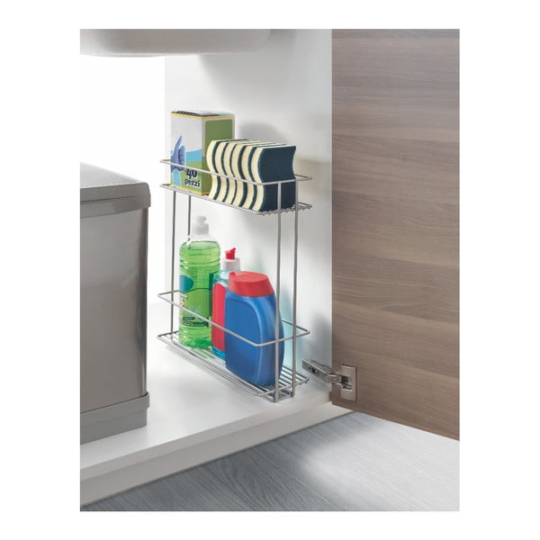 In Out kétszintes kihúzható polc - Metaltex-image-2