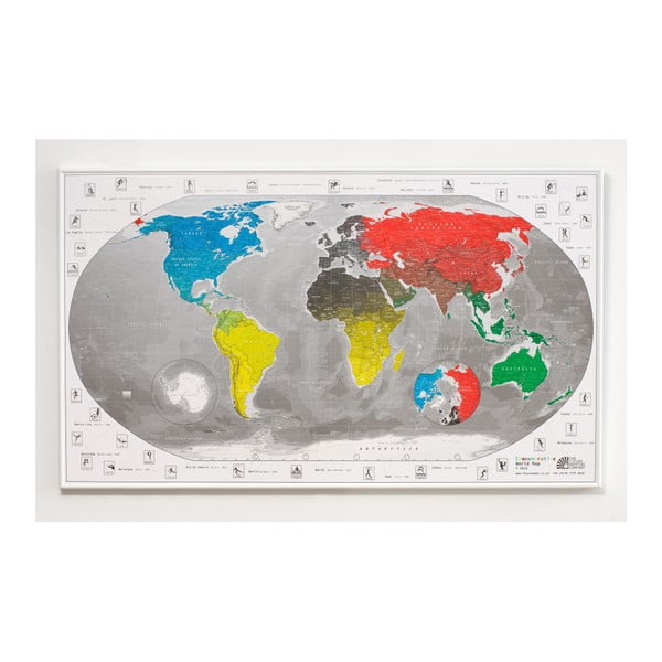 Commemorative World Map mágneses világtérkép, 101 x 60 cm - The Future Mapping Company