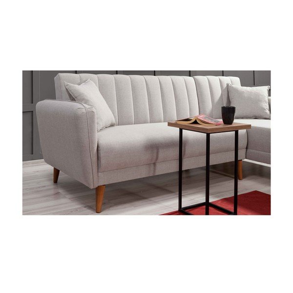 Fehér kinyitható sarokkanapé (jobb oldali) Aqua – Balcab Home-image-3