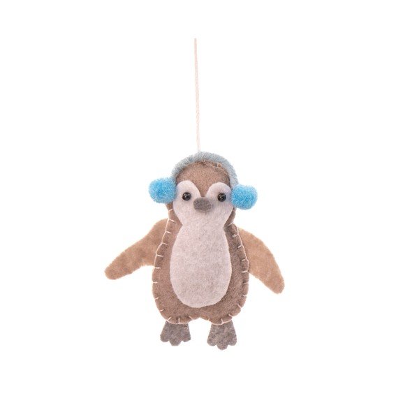 Textil kézzel készített karácsonyfadísz készlet 3 db-os 6 cm Arctic Animals – Sass & Belle-image-1