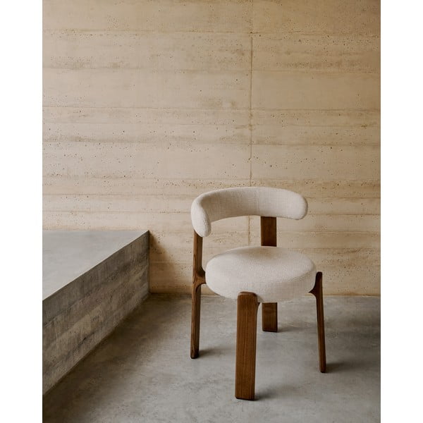 Barna-bézs kőrisfa étkezőszék Granite – Kave Home-image-1