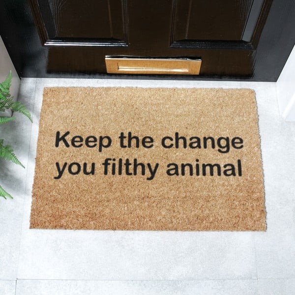 Kókuszrost lábtörlő 40x60 cm Keep the Change – Artsy Doormats-image-2