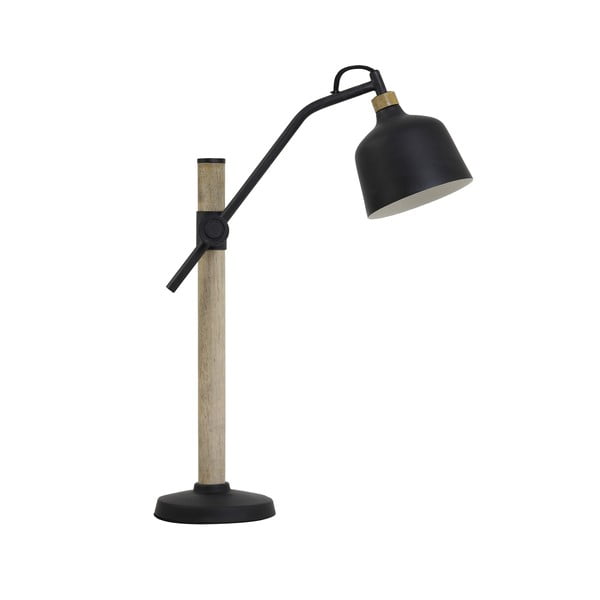 Fekete-natúr színű asztali lámpa (magasság 44 cm) Banu – Light & Living