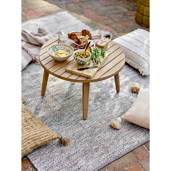 Natúr színű akácfa kerek dohányzóasztal ø 64 cm Sorrento – Bloomingville-image-1