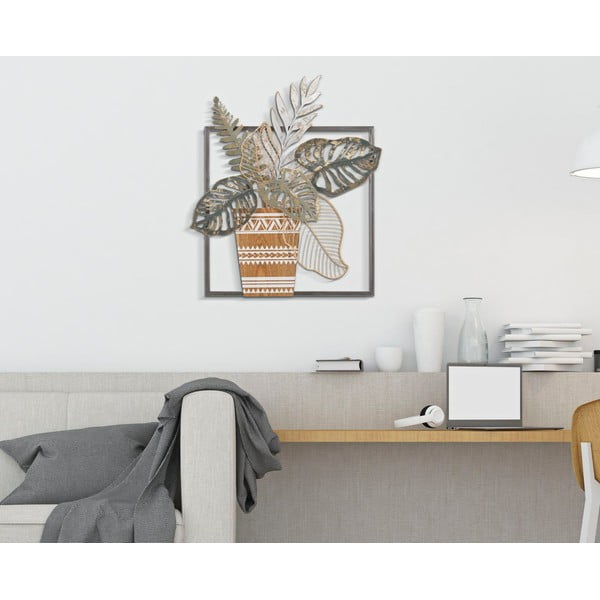 Fém fali dekoráció 54x63 cm Vaso – Mauro Ferretti-image-1