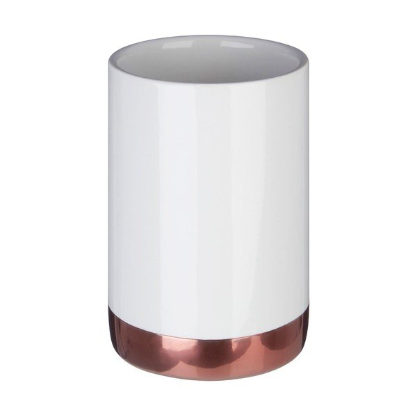 Delta fehér agyagkerámia fogkefetartó pohár, 260 ml - Premier Housewares-image-1