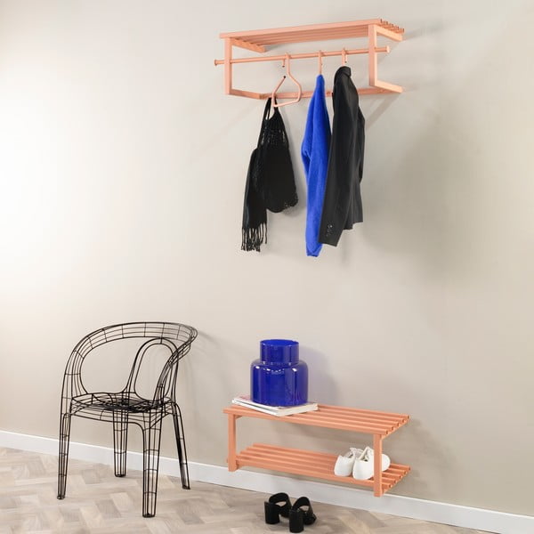 Lazacszínű fém függő cipőtartó 71x26x34 cm Marco – Spinder Design-image-3