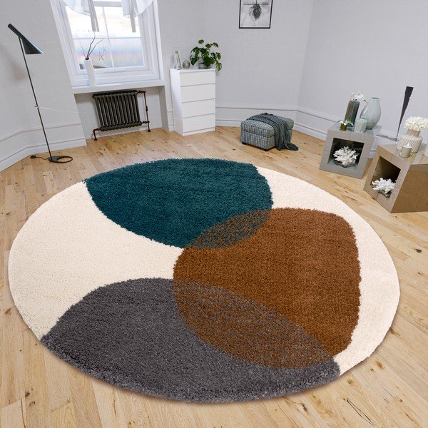 Barna kerek szőnyeg ø 160 cm Arti – Hanse Home-image-1