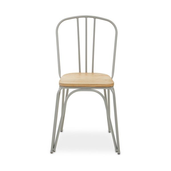 Szürke-natúr színű szilfa étkezőszék District – Premier Housewares-image-2