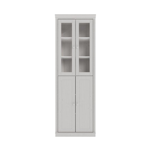 Fehér borovi fenyő tálalószekrény 74x223x37 cm Anita – Støraa