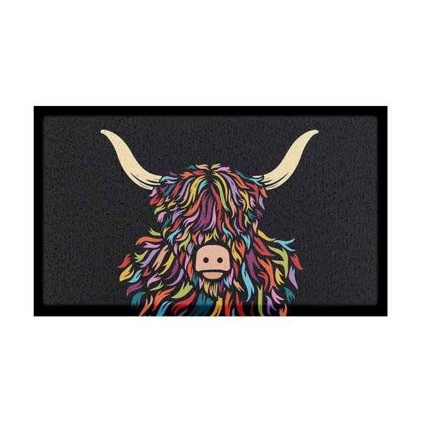 PVC lábtörlő 40x70 cm Highland Cow – Artsy Doormats
