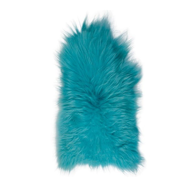 Ptelja türkiz hosszú szálas birkabőr, 100 x 50 cm - Arctic Fur