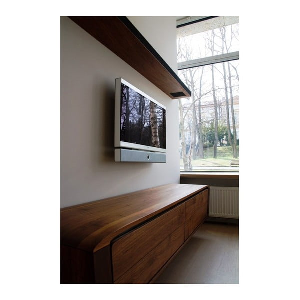 Hang tömör tölgyfa fali TV komód - Javorina-image-4