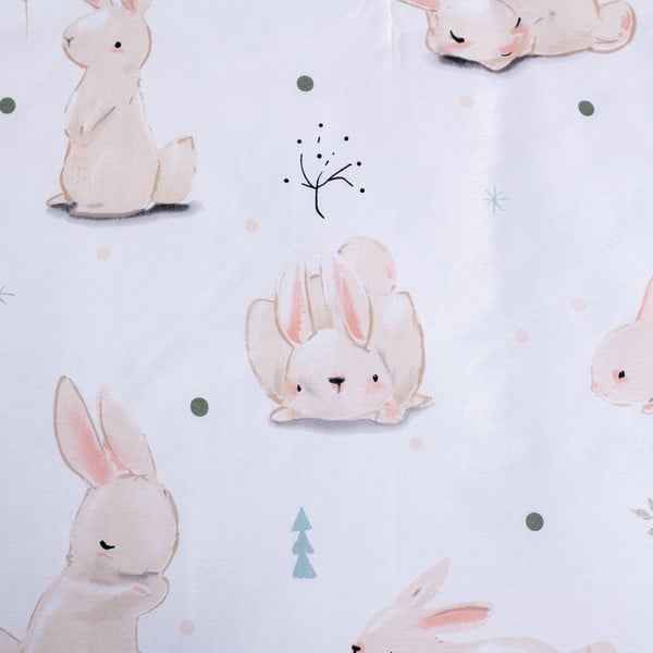 Pamut gyerek ágyneműhuzat babaágyhoz 100x135 cm Bunnies – Jerry Fabrics-image-4