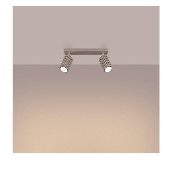 Szürkésbarna fém spotlámpa 6,5x30 cm Gleam – Sollux-image-1