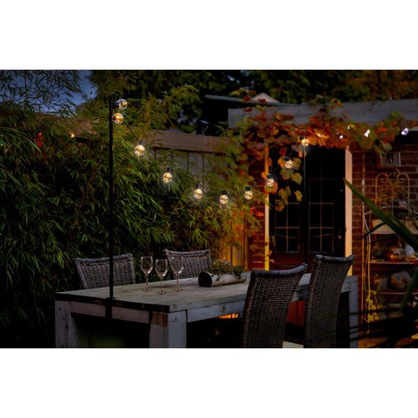 Napelemes fényfüzér, izzók száma 10 db, hosszúság 220 cm – Esschert Design-image-1