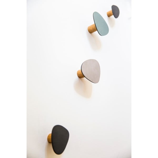 Szürkészöld fali acél akasztó Dot L Nupo – LIND DNA-image-1