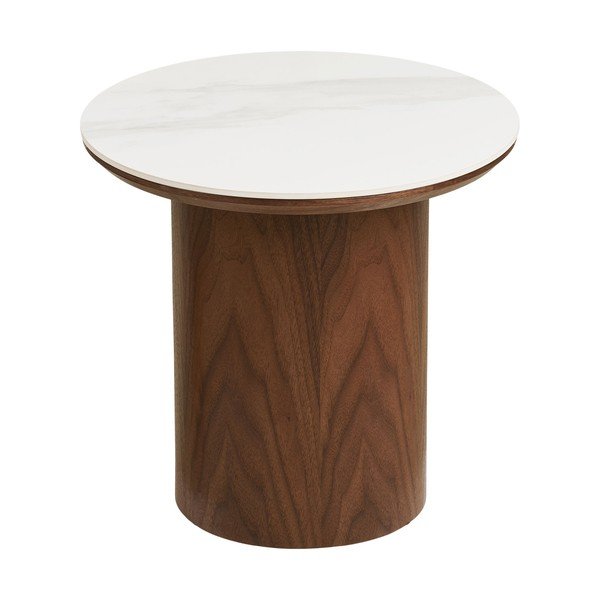 Kerek tárolóasztal kerámia asztallappal ø 40 cm Noli – House Nordic-image-2