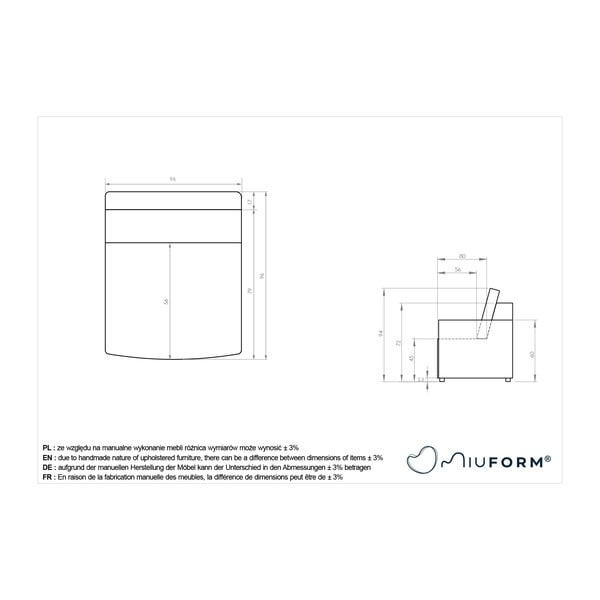 Világosbarna kanapé modul Lulu – Miuform-image-4