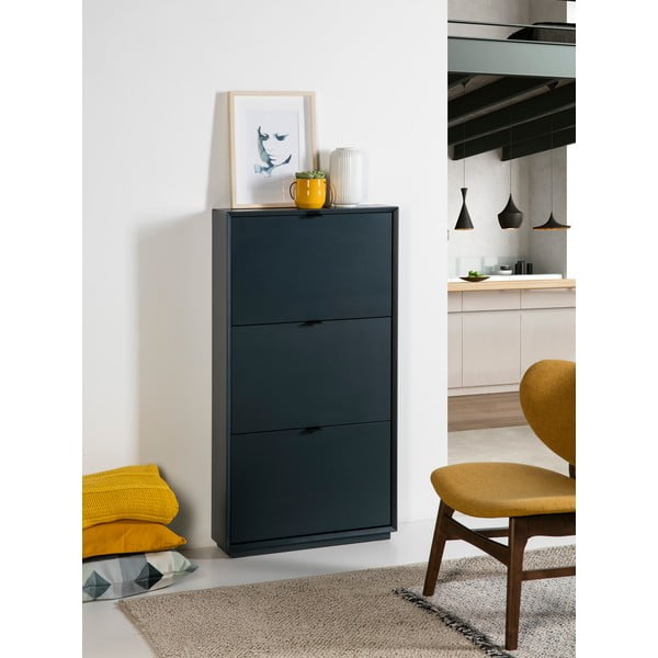 Luka petróleumkék cipőtartó szekrény 3 fiókkal - Marckeric-image-1