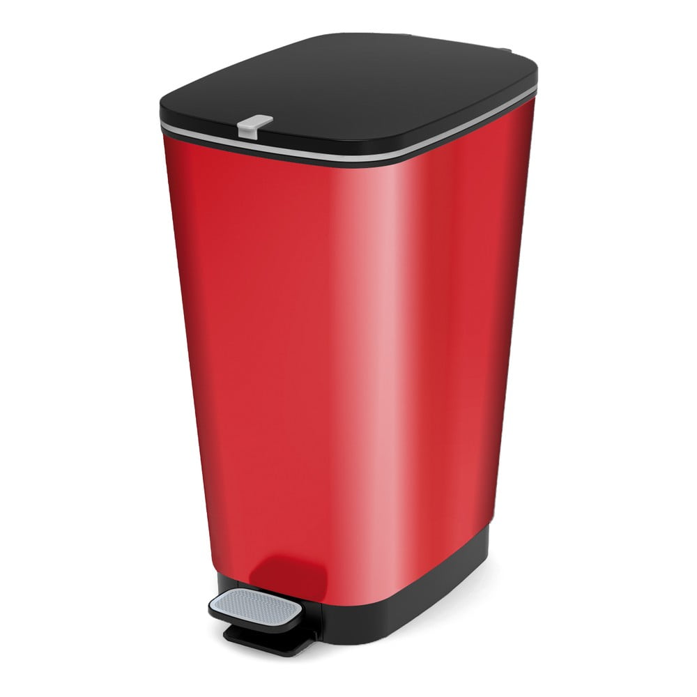 Piros műanyag pedálos szemetes 45 l Chic Bin  KIS