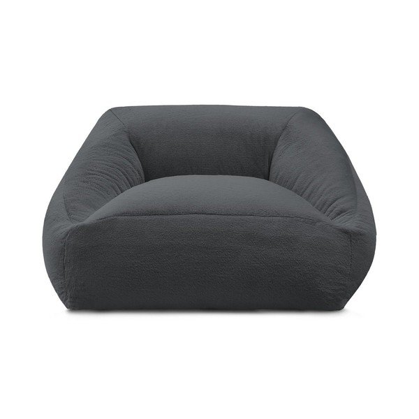 Sötétszürke műszőrme babzsákfotel Lilibet – Bobochic Paris-image-3