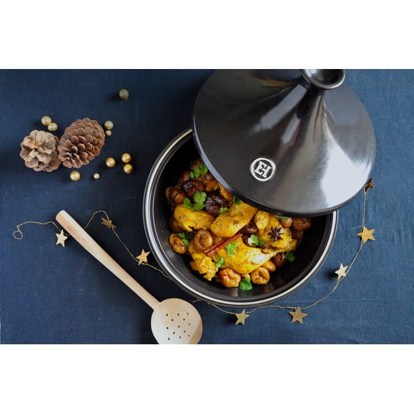 Flame fekete tajine edény, ⌀ 32 cm - Emile Henry-image-1