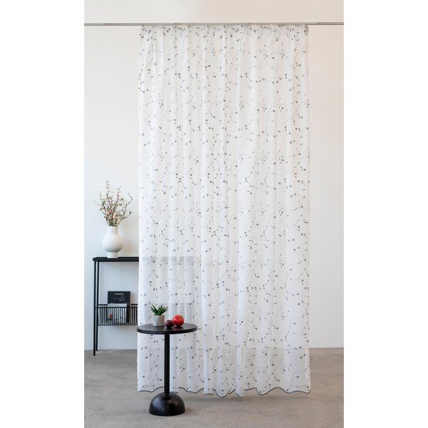 Fehér átlátszó függöny 300x260 cm Muza – Mendola Fabrics-image-1