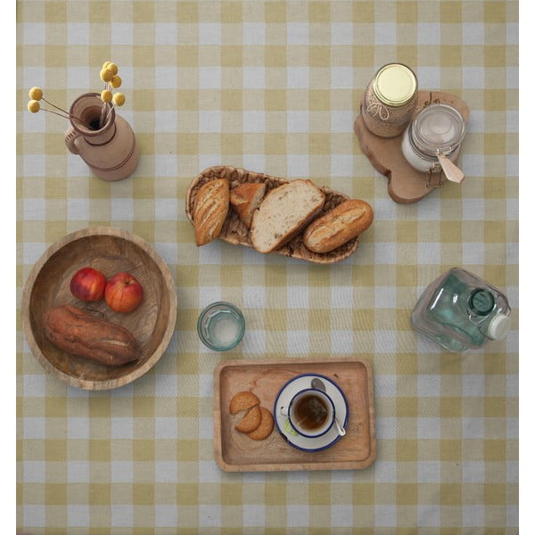 Beige Vichy asztalterítő, 140 x 200 cm - Really Nice Things-image-2