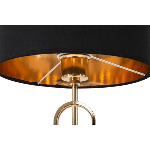 Glam Rings fekete-aranyszínű asztali lámpa, magasság 54,5 cm - Mauro Ferretti-image-3