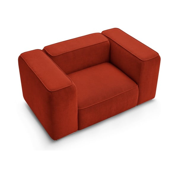 Téglavörös fotel Zephyr – Bobochic Paris-image-4