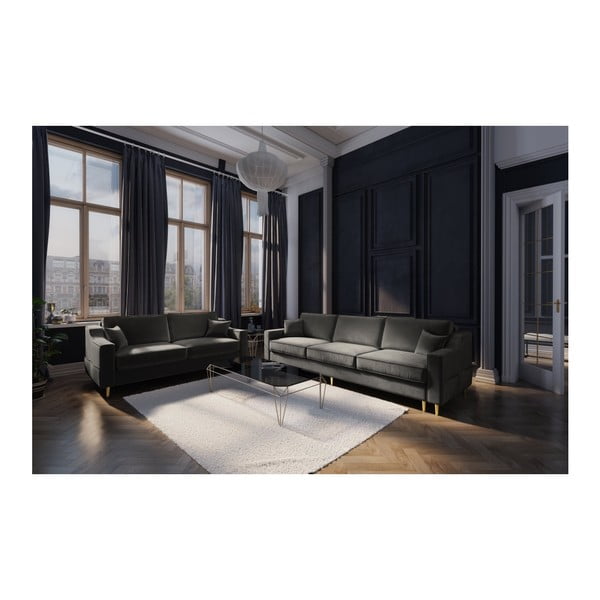 Marigold sötétszürke kétszemélyes kanapé - Mazzini Sofas-image-3