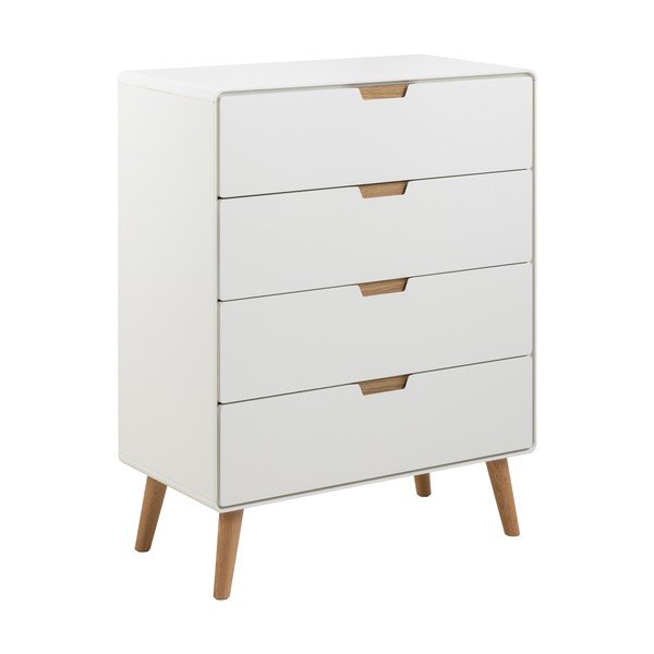 Fehér komód 80x100x40 cm Lowell – Actona-image-2