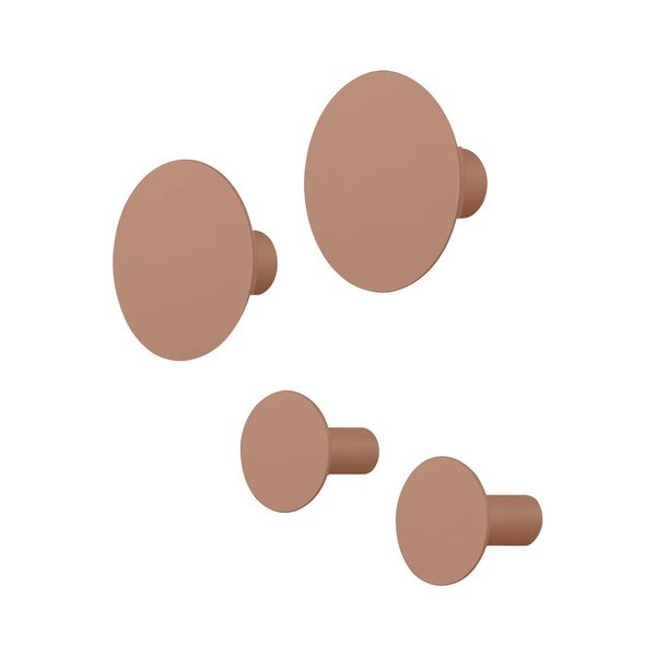 Barna fali akasztó szett 4 db-os Ponto – Blomus