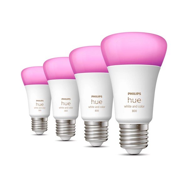 LED okos izzó szett 4 db-os E27, 9 W White and color ambiance – Philips Hue-image-1