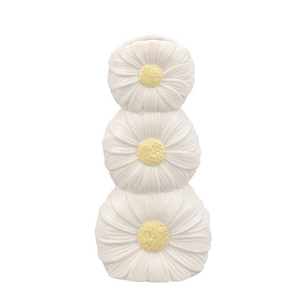 Krémszínű kerámia váza (magasság 21 cm) Florysia – Yes Everyday