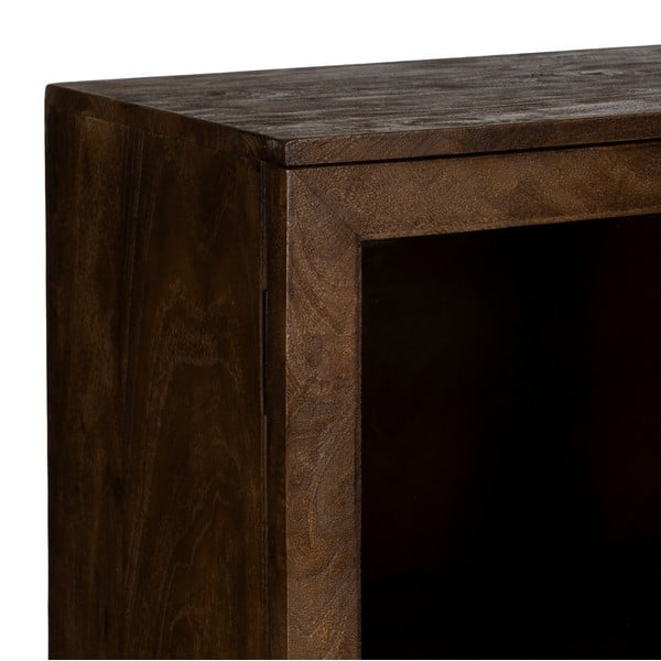 Barna mangófa tálalószekrény 80x140x40 cm Ravi – Ixia-image-4