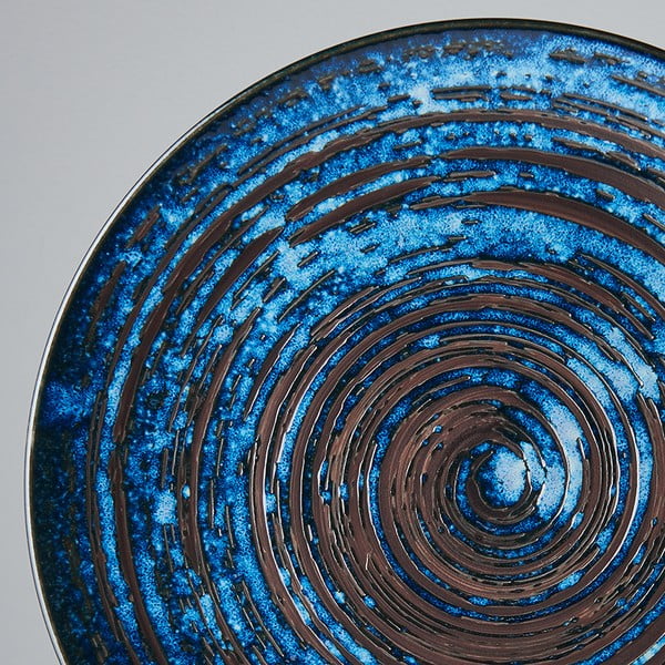 Copper Swirl kék kerámia tányér, ø 29 cm - MIJ-image-2