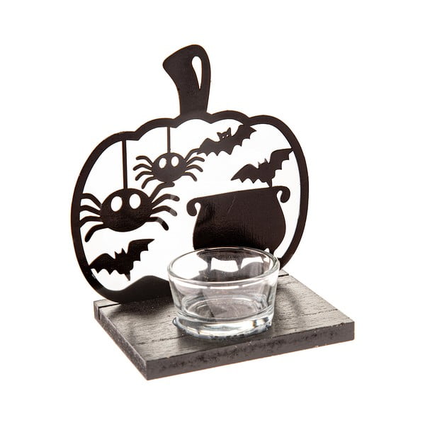 Fa gyertyatartó Halloween mintával Happy Halloween – Dakls