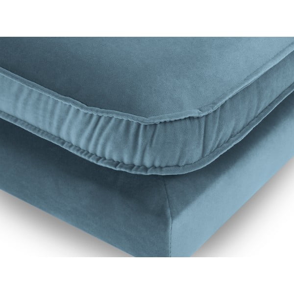 Lento világoskék bársony lábtartó - Kooko Home-image-3