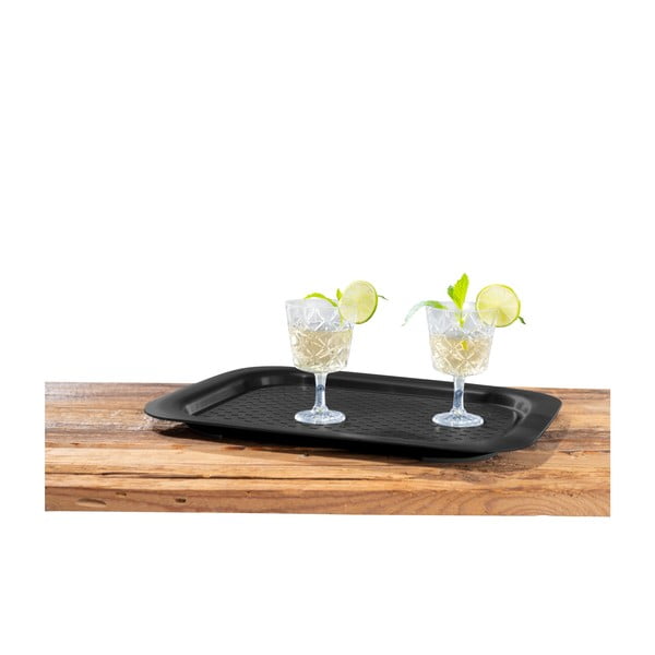 Black Outdoor Kitchen fekete tálalótálca - Wenko-image-3