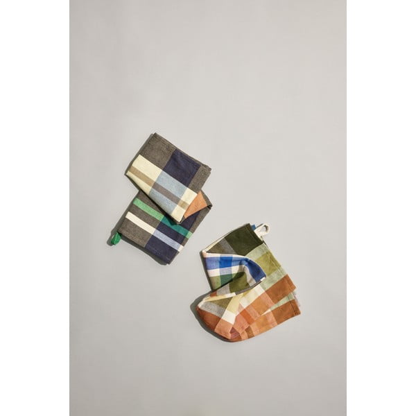 Pamut konyharuha szett 2 db-os 50x70 cm Playful – Hübsch-image-1