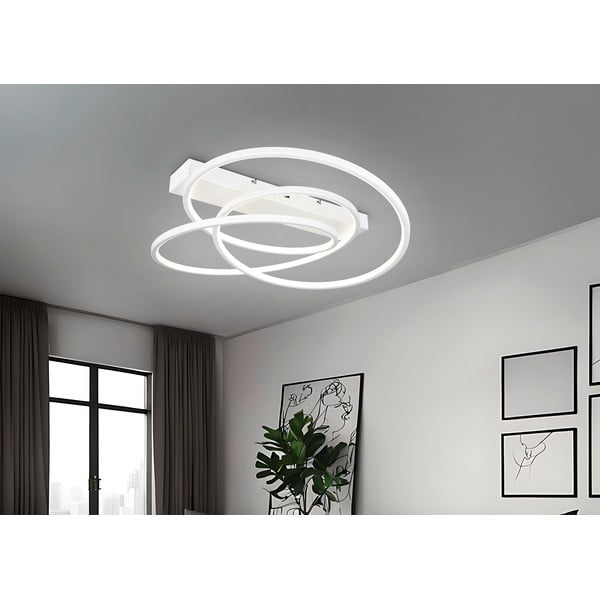Fehér LED dimmelhető mennyezeti lámpa 49x64 cm Darvin – Trio-image-1