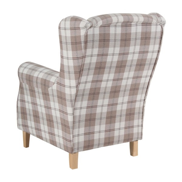 Lorris Vintage kockás füles fotel - Max Winzer-image-4