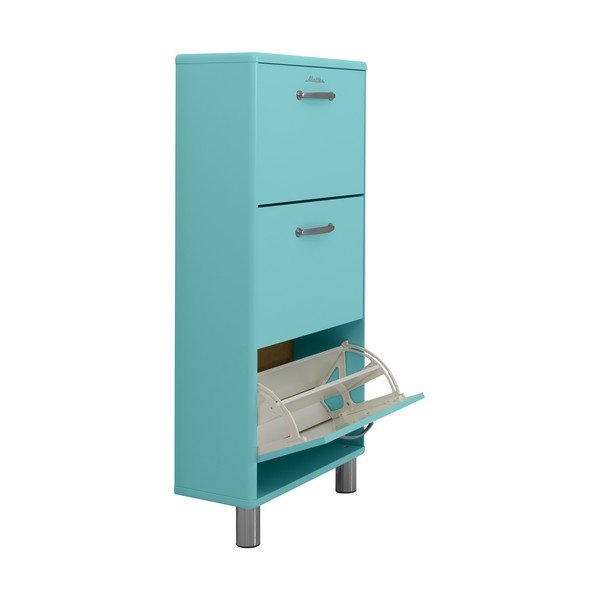 Türkiz cipőtartó billenő fiókokkal Malibu - Tenzo-image-4