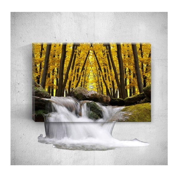 Autumn Waterfalls 3D fali kép, 40 x 60 cm - Mosticx