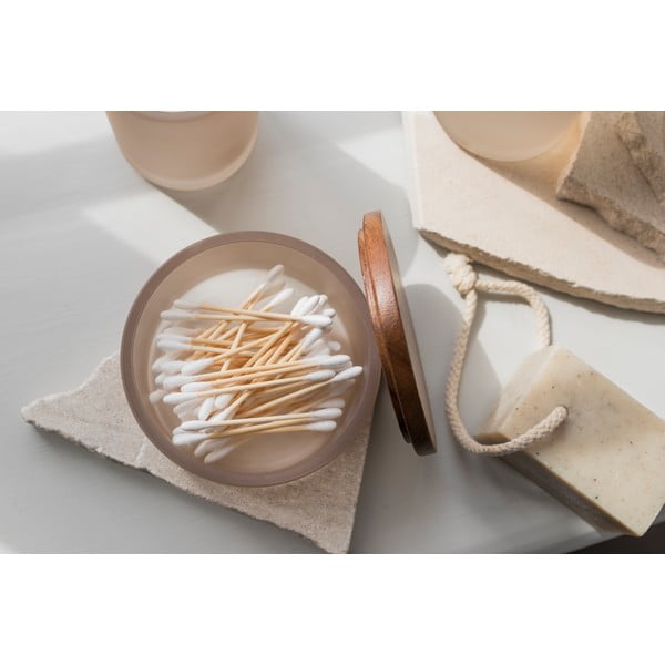 Bézs üveg fürdőszobai rendszerező vattakorongokhoz Modest – Mette Ditmer Denmark-image-3